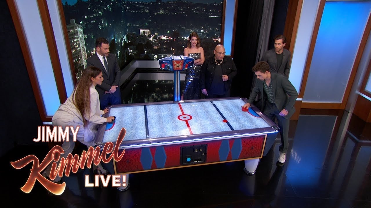 Click to play Air Hockey video, Jimmy Kimmel Live show